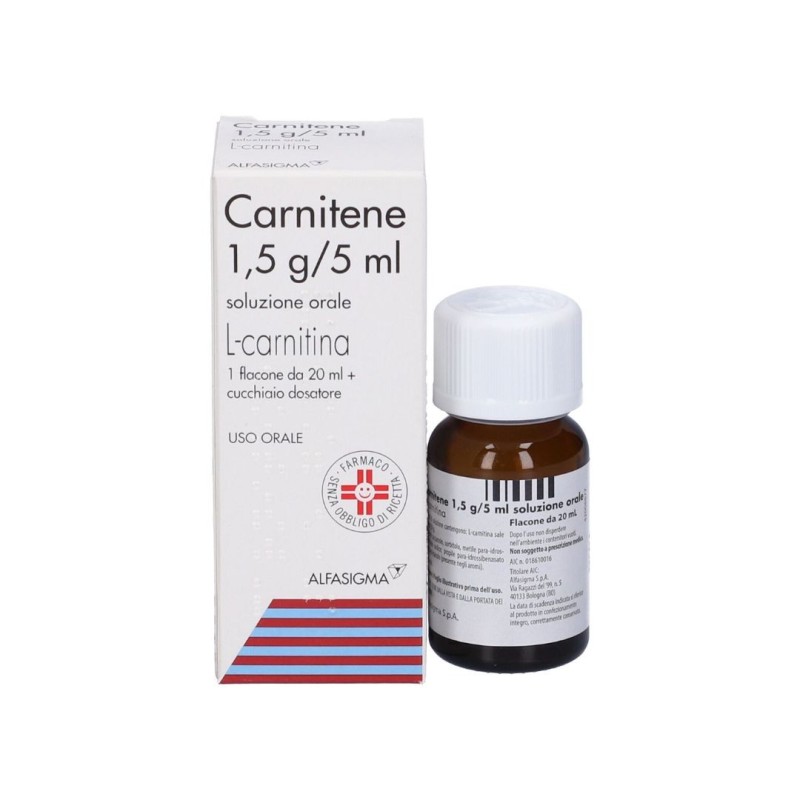 Carnitene soluzione orale 20 ml 1,5 g/5 ml