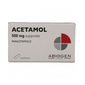Acetamol 10 supp 500 mg