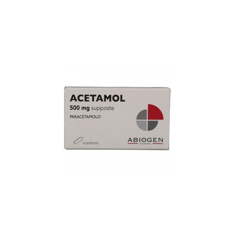 Acetamol 10 supp 500 mg