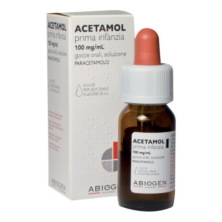 Acetamol prima infanzia orale gocce 30 ml 100 mg/ml