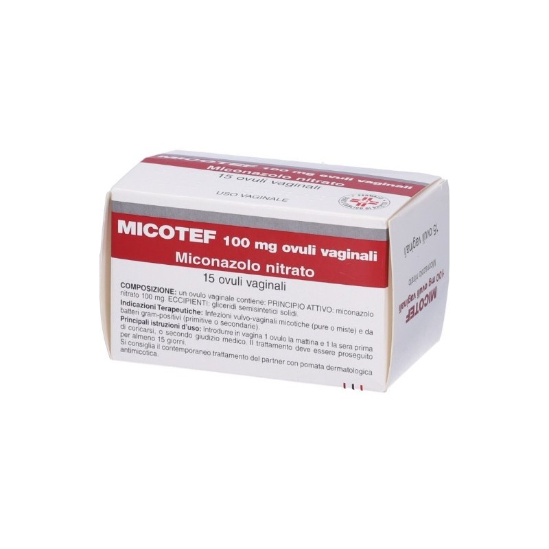 Micotef 15 ovuli vag 100 mg