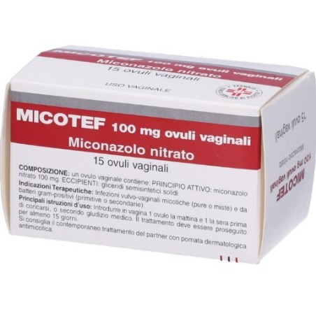 Micotef 15 ovuli vag 100 mg