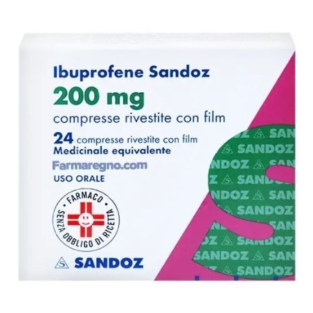 Ibuprofene (sandoz) 24 compresse riv 200 mg