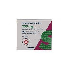 Ibuprofene (sandoz) 24 compresse riv 200 mg