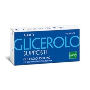 Glicerolo (alfasigma) ad 18 supp 2.250 mg