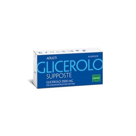 Glicerolo (alfasigma) ad 18 supp 2.250 mg