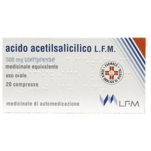 Acido acetilsalicilico (lfm) 20 compresse 500 mg
