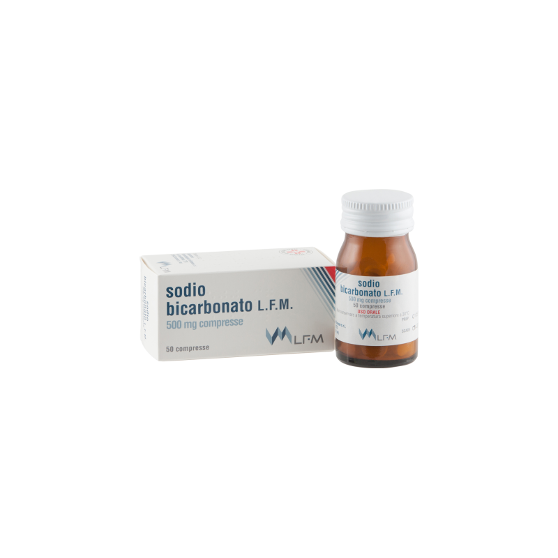 Sodio bicarbonato (laboratorio farmacologico milanese) 50 compresse 500 mg flacone