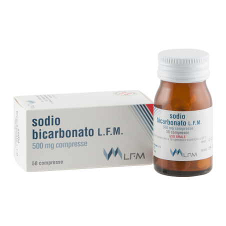 Sodio bicarbonato (laboratorio farmacologico milanese) 50 compresse 500 mg flacone