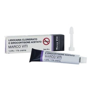 Lidocaina idrocortisone (marco viti) crema rettale 30 g 15 mg/g + 10 mg/g