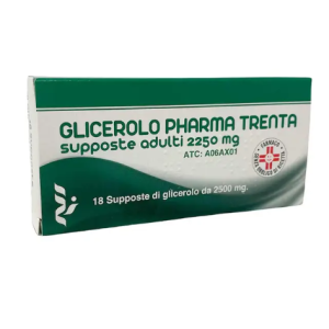 Glicerolo pharma trenta (fadem) ad 18 supp 2.250 mg