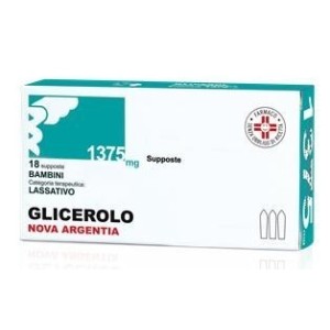Glicerolo (nova argentia) bb 18 supp 1.375 mg