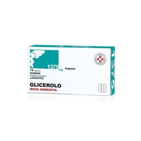 Glicerolo (nova argentia) bb 18 supp 1.375 mg