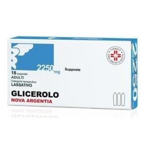 Glicerolo (nova argentia) ad 18 supp 2.250 mg