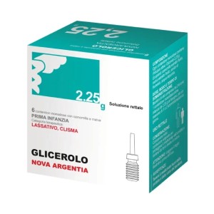 Glicerolo (nova argentia) prima infanzia 6 contenitori monodose 2,25 g soluz rett con camomilla e malva