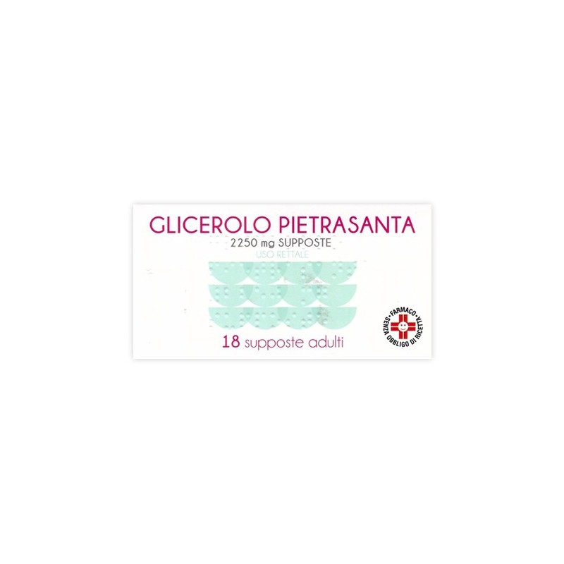 Glicerolo (pietrasanta) ad 18 supp 2.250 mg
