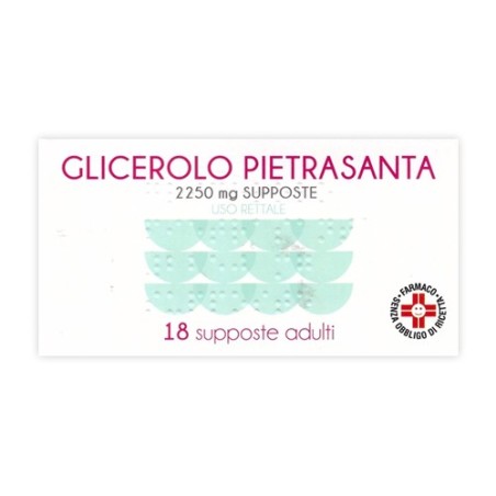 Glicerolo (pietrasanta) ad 18 supp 2.250 mg