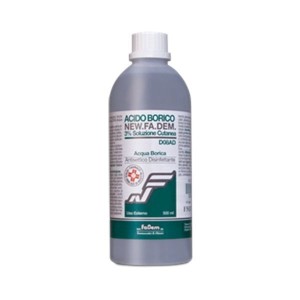 Acido borico (new.fa.dem.) soluz cutanea 500 ml 3%
