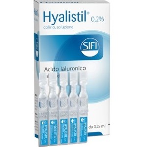 Hyalistil 20 monod collirio 0,25 ml 0,2 %