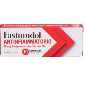 Fastumdol antinfiammatorio 10 compresse riv 25 mg