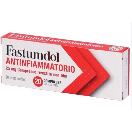 Fastumdol antinfiammatorio 20 compresse riv 25 mg