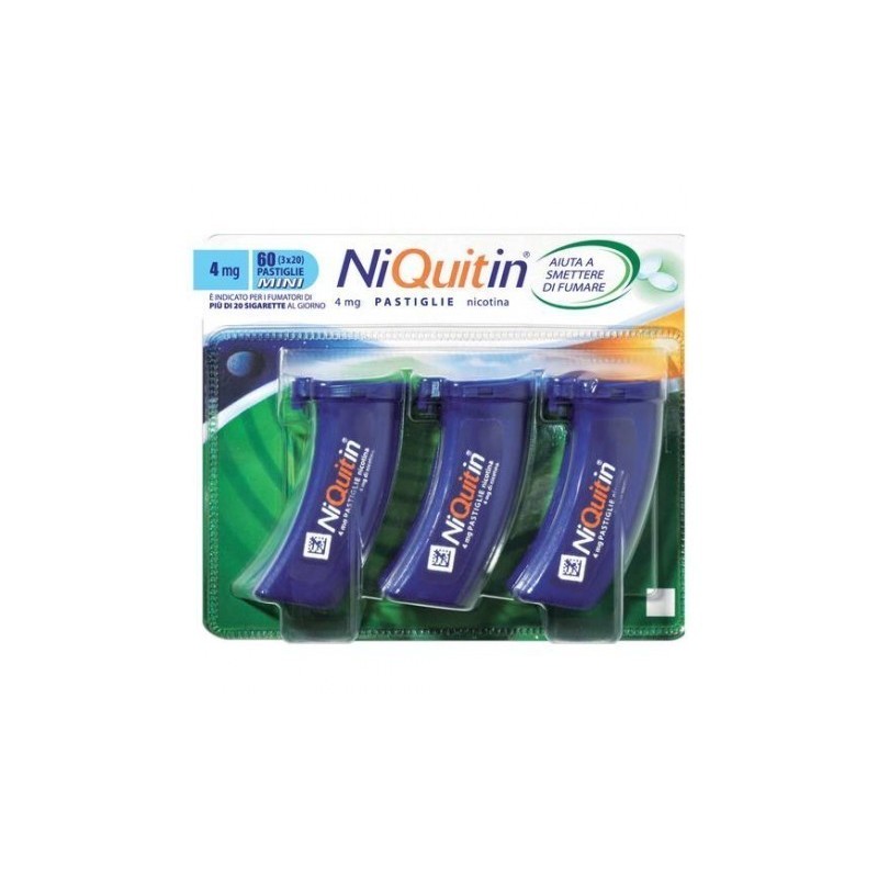 Niquitin 60 pastiglie 4 mg menta flacone
