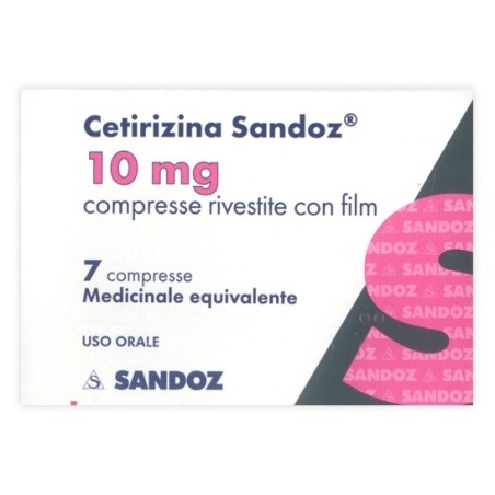 Cetirizina (sandoz) 7 compresse riv 10 mg