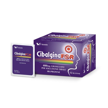Cibalginafor orale 12 bustine grat 400 mg