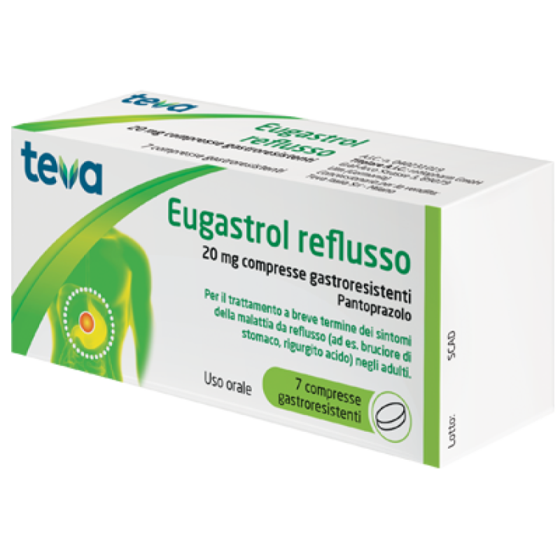 Eugastrol reflusso 7 compresse gastrores 20 mg