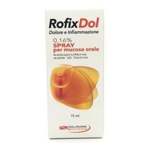 Rofixdol infiammazione e dolore spray mucosa orale 15 ml 0,16%