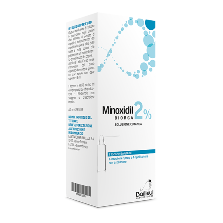 Minoxidil biorga (laboratoires bailleul) soluz cutanea 60 ml2%