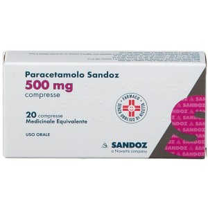 Paracetamolo (sandoz) 20 compresse 500 mg