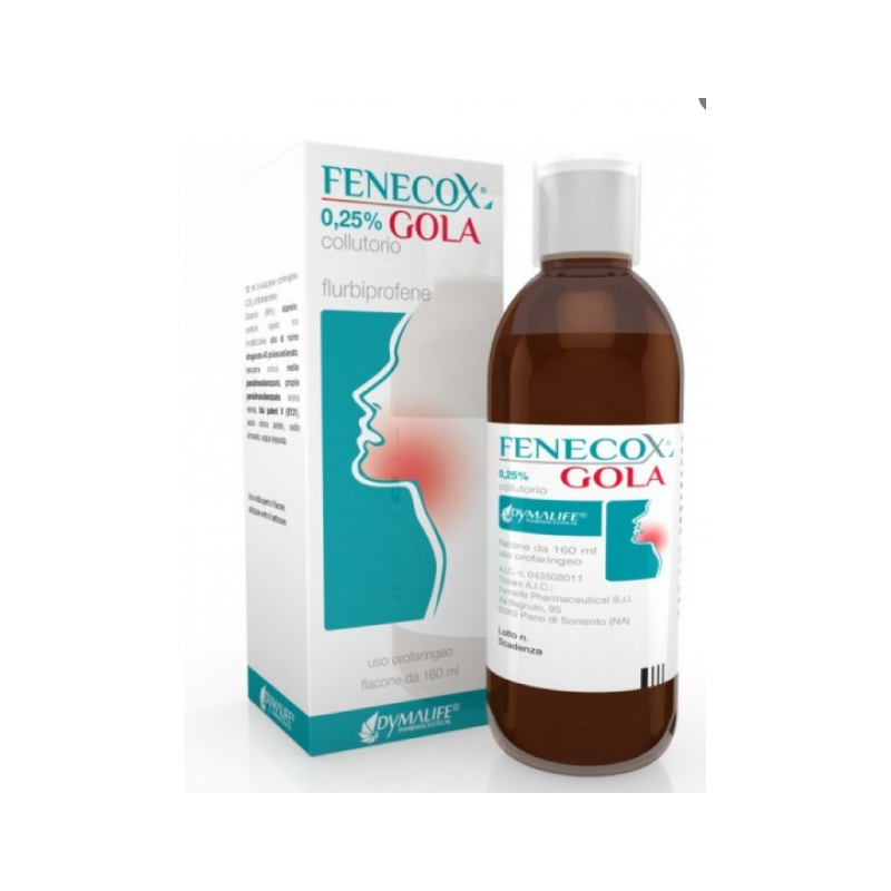 Fenecox gola collutorio 160 ml 0,25% Fenecox gola collutorio 160 ml 0,25%