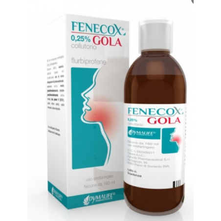 Fenecox gola collutorio 160 ml 0,25% Fenecox gola collutorio 160 ml 0,25%