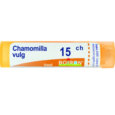 Chamomilla vulgaris (boiron) 15 ch granuli 1 contenitore multidose 4 g (80 granuli)