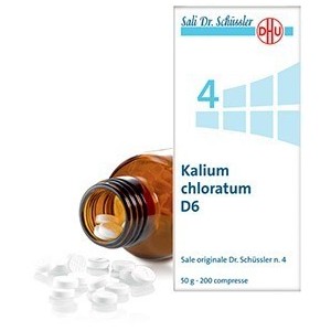 Kalium chloratum d6 sale dr.schussler n.4 d6 200 compresse flacone