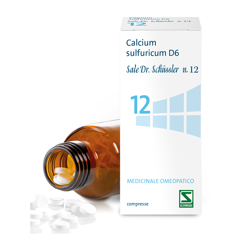 Calcium sulfuricum d6 sale dr.schussler n.12 d6 200 compresse flacone