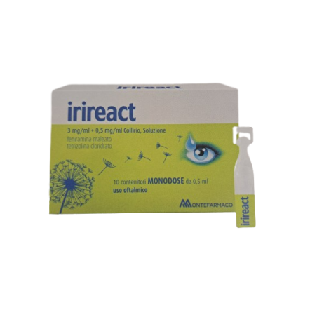 Irireact 10 monod collirio 0,50 ml 3 mg/ml + 0,5 mg/ml