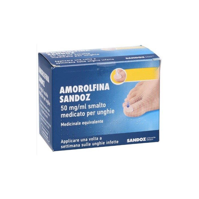 Amorolfina (sandoz) smalto unghie 1 flacone 2,5 ml 50 mg/ml