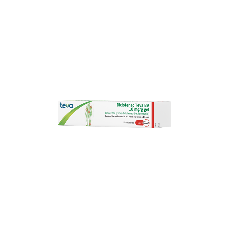 Diclofenac (teva b.v.) gel derm 60 g 10 mg/g Diclofenac (teva b.v.) gel derm 60 g 10 mg/g