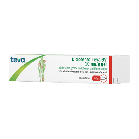 Diclofenac (teva b.v.) gel derm 60 g 10 mg/g Diclofenac (teva b.v.) gel derm 60 g 10 mg/g