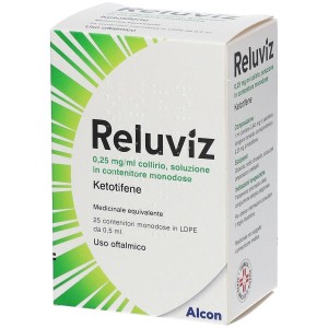 Reluviz 25 flaconcini monod 0,5 ml 0,25 mg/ml collirio