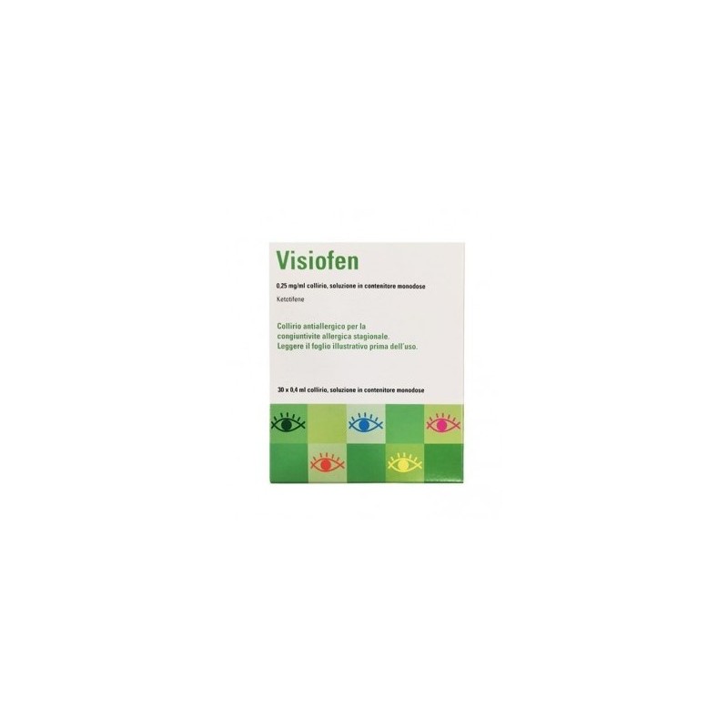 Visiofen collirio 30 flaconcini monod 0,4 ml 0,25 mg/ml