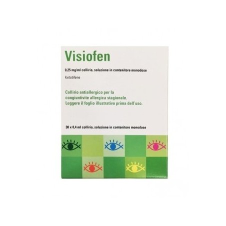 Visiofen collirio 30 flaconcini monod 0,4 ml 0,25 mg/ml