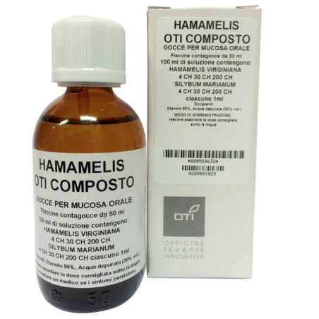 Hamamelis oti composto orale gocce 50 ml in soluzione idroalcolica al 30% v/v