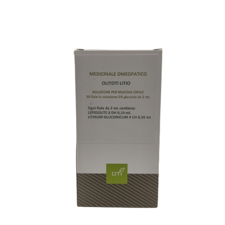 Olitoti litio orale 20 fiale 5% 2 ml con glucosio