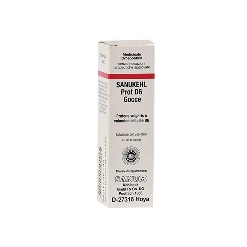 Sanukehl prot d6 gocce 10 ml Sanukehl prot d6 gocce 10 ml
