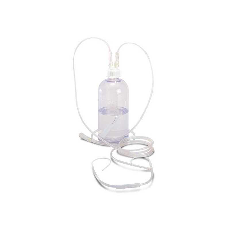 Kit completo per ossigenoterapia, gorgogliatore con occhiali