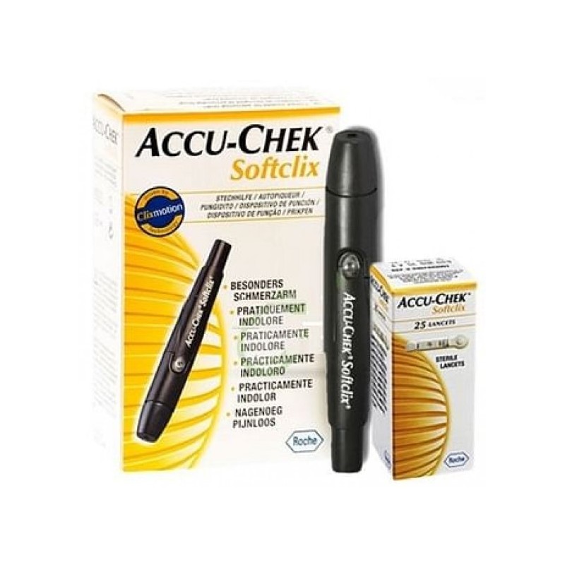 Penna pungidito accu-chek softclix kit 1 penna + 25 lancette