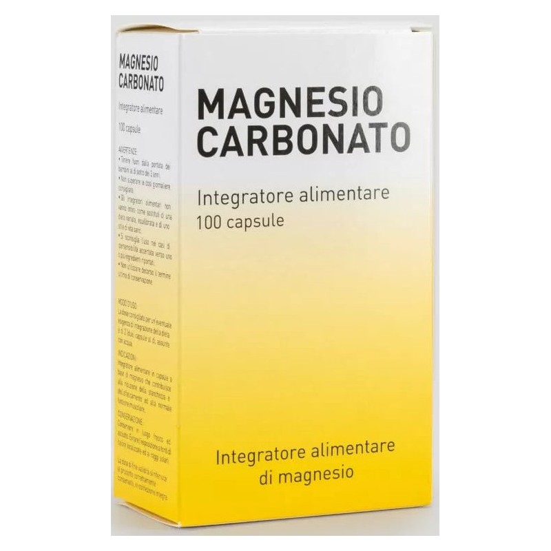 Magnesio carbonato 100 capsule